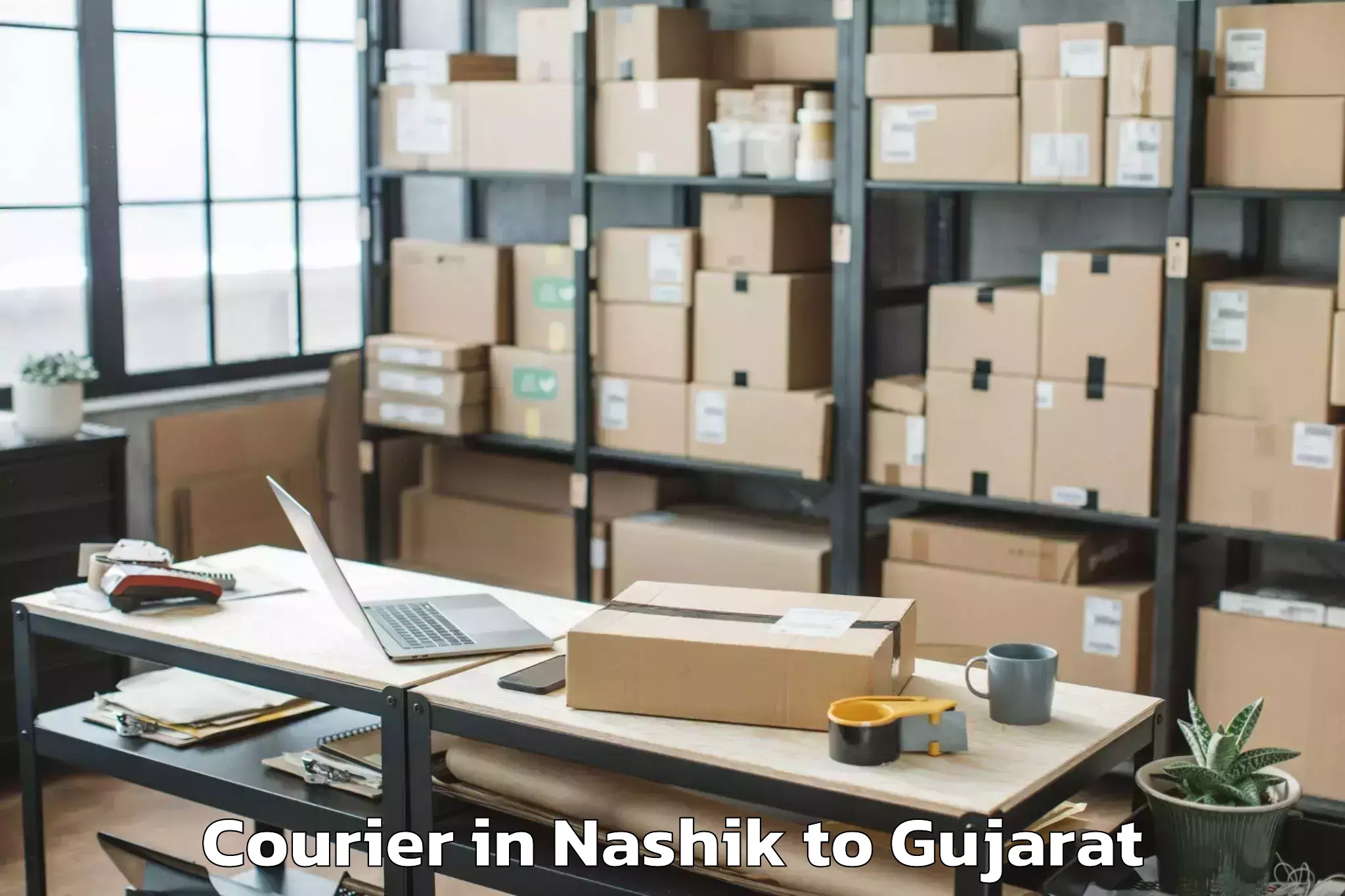 Easy Nashik to Ghogha Courier Booking